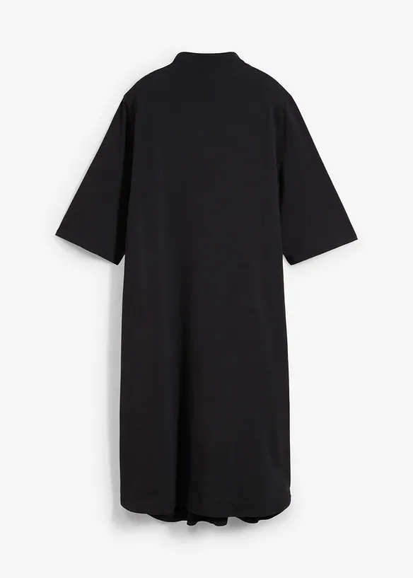 Shirtkleid aus elastischem Bio-Baumwoll-Mix, bonprix