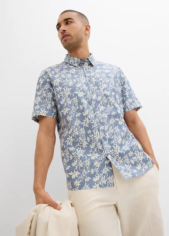 Kurzarmhemd aus reiner Bio-Baumwolle, bonprix