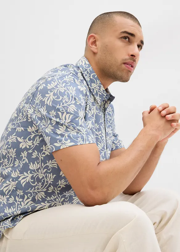 Kurzarmhemd aus reiner Bio-Baumwolle, bonprix