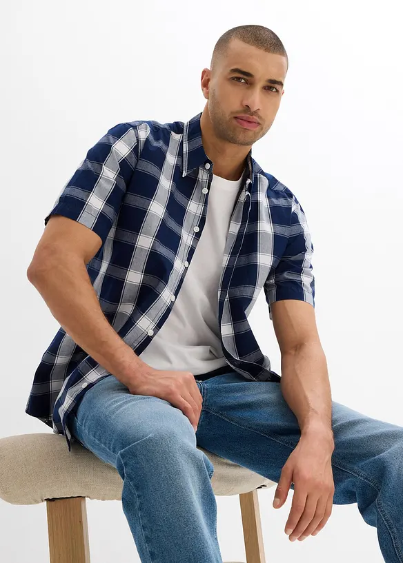 T-Shirt (2er Pack) aus reiner Bio-Baumwolle,  Slim fit, bonprix