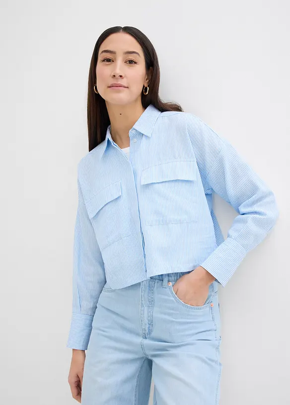 Chemisier oversize 100% coton, bonprix