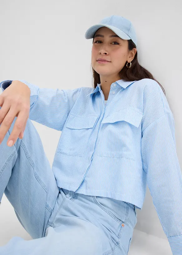 Chemisier oversize 100% coton, bonprix