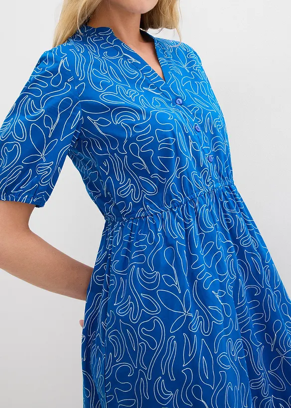 Weites Midikleid aus reiner Baumwolle, bonprix