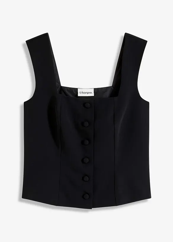 Top blouse boutonné, bonprix