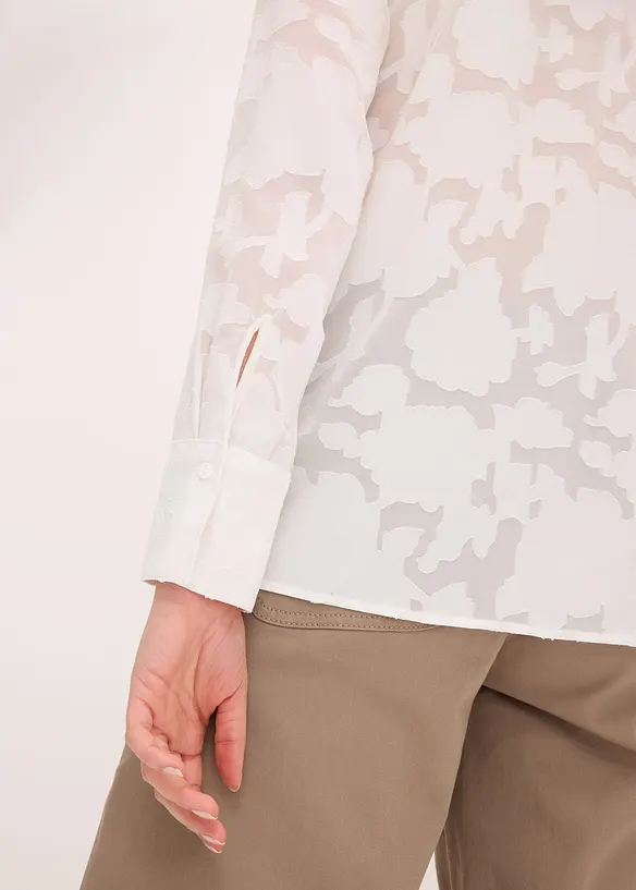 Blouse en crêpe jacquard, bonprix