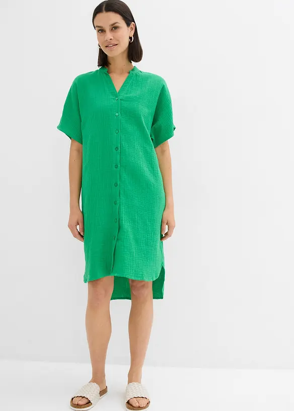 Robe-chemise 100% coton, bonprix