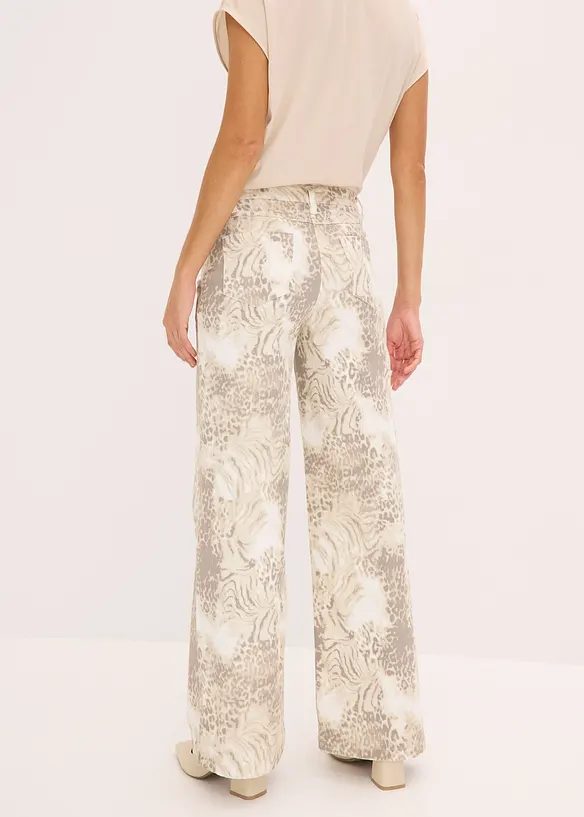 Pantalon ample en twill, bonprix