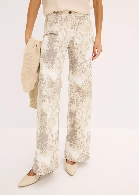 Pantalon ample en twill, bonprix