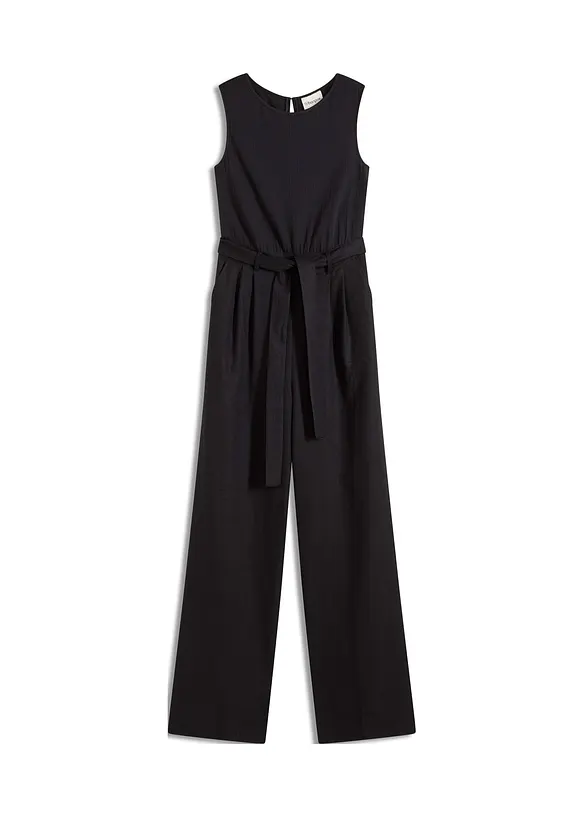 Combinaison en mélange jersey-lin, bonprix