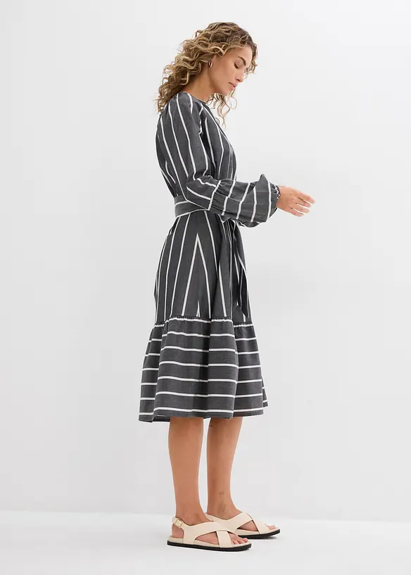 Midi-Kleid aus reiner Baumwolle, bonprix