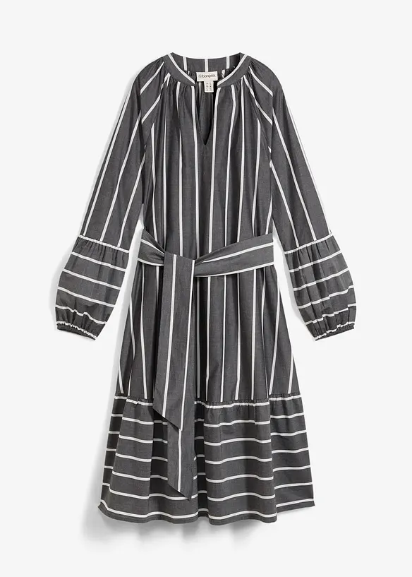 Midi-Kleid aus reiner Baumwolle, bonprix