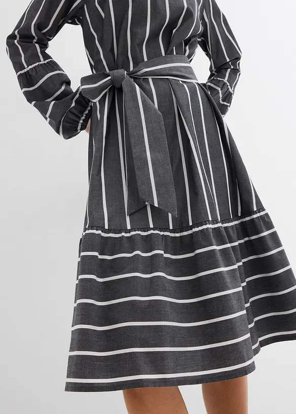 Midi-Kleid aus reiner Baumwolle, bonprix