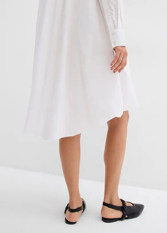 Robe-chemise 100% coton à base boule, bonprix