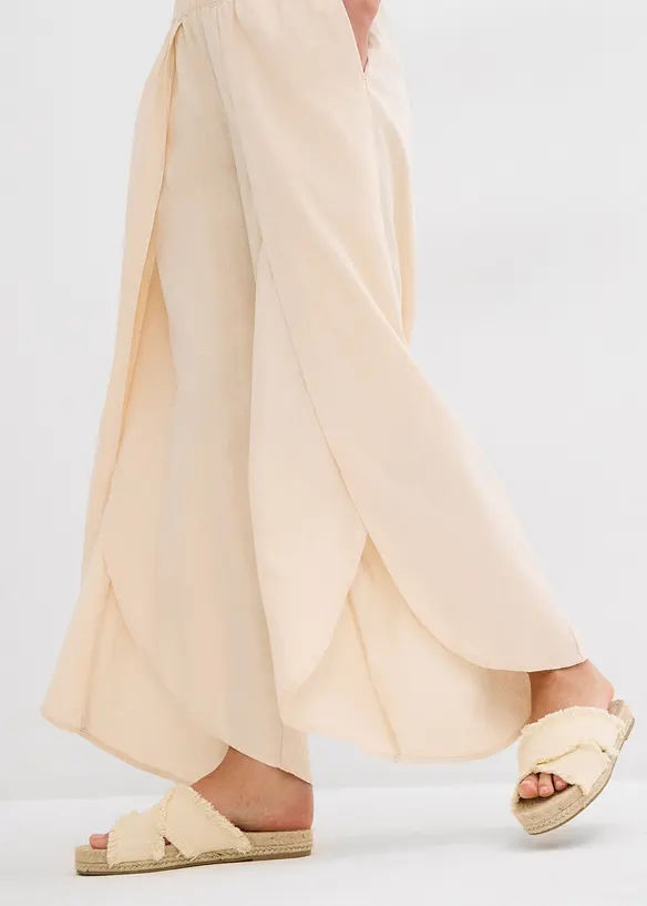 Pantalon raccourci et fendu en bas, bonprix