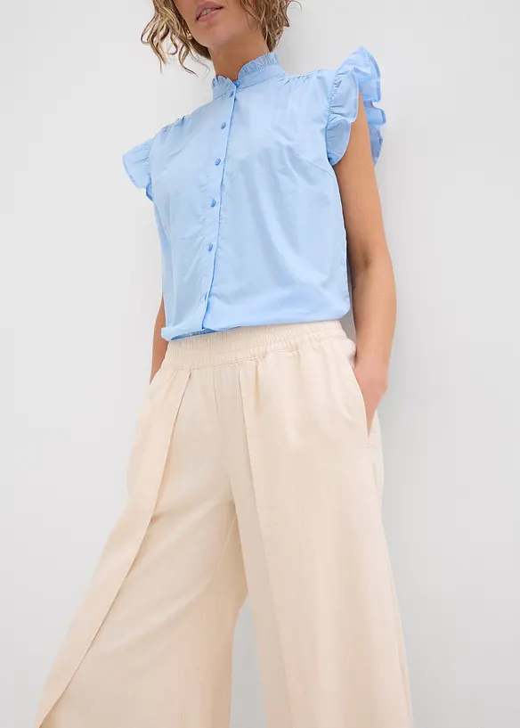 Pantalon raccourci et fendu en bas, bonprix