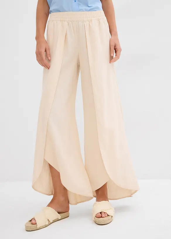 Pantalon raccourci et fendu en bas, bonprix