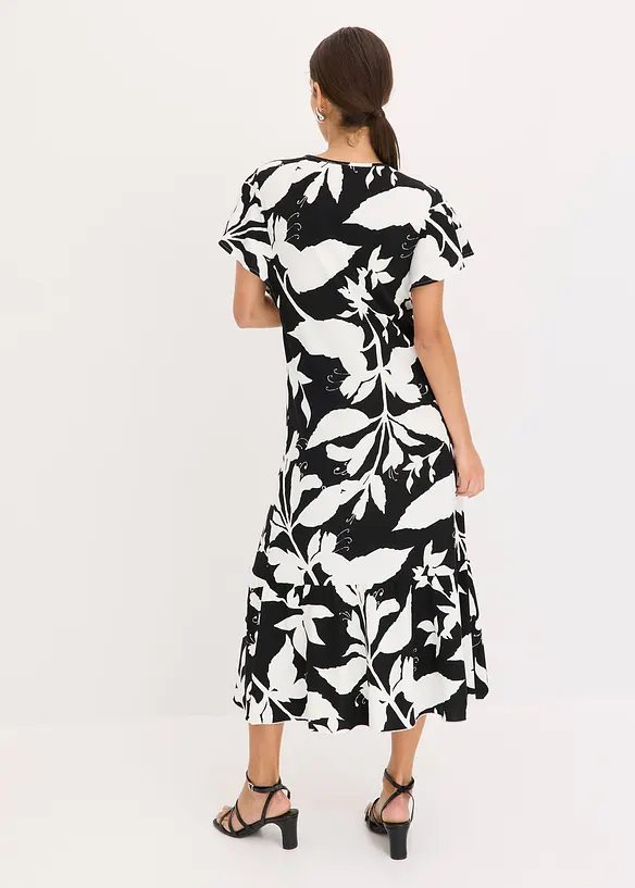 Robe midi à manches papillon, bonprix