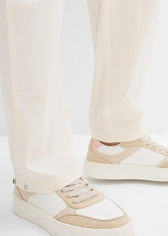 Pantalon carotte en coton extensible, bonprix