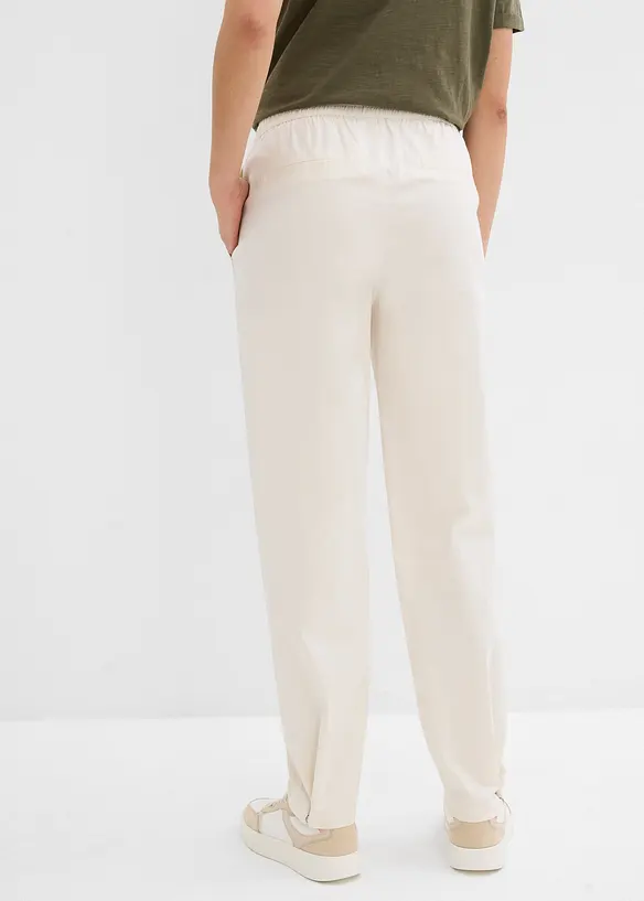 Pantalon carotte en coton extensible, bonprix
