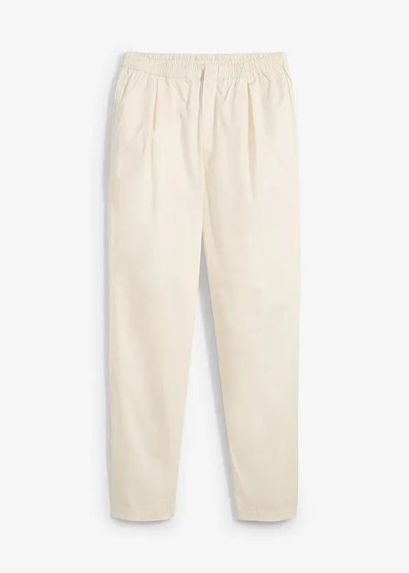 Pantalon carotte en coton extensible, bonprix