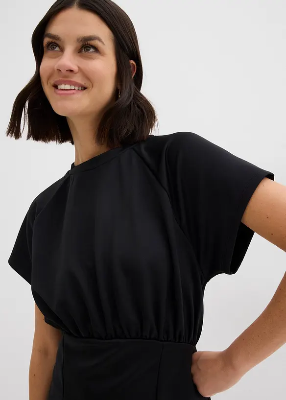 Shirtkleid mit Raffung, bonprix