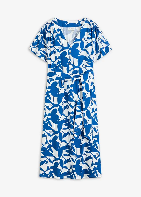 Robe-chemise à jupe dansante, bonprix