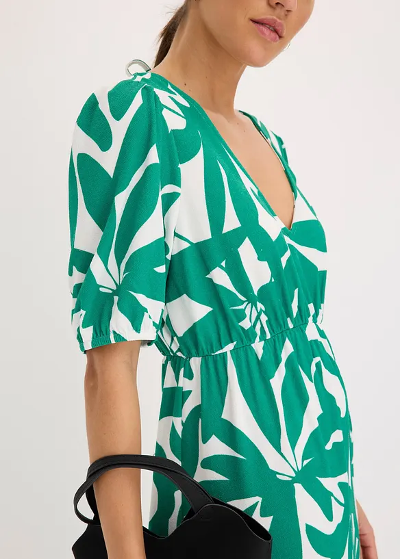 Robe midi à manches bouffantes, bonprix