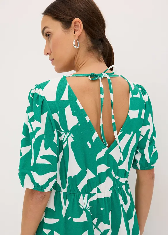 Robe midi à manches bouffantes, bonprix