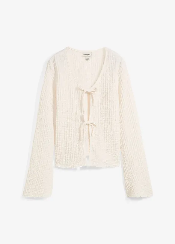 Gilet en crêpe jersey texturé, bonprix