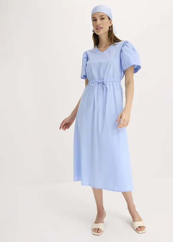 Robe midi à manches courtes et amples, bonprix