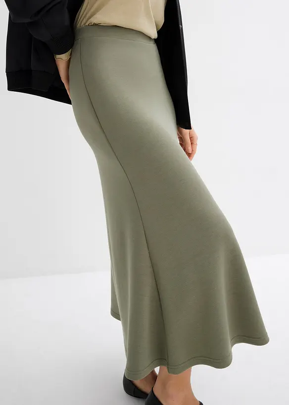 Jupe midi en néoprène, bonprix