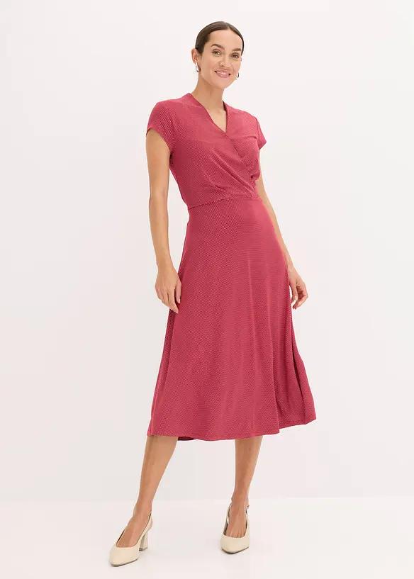 Midikleid aus Viksose-Mix, bonprix