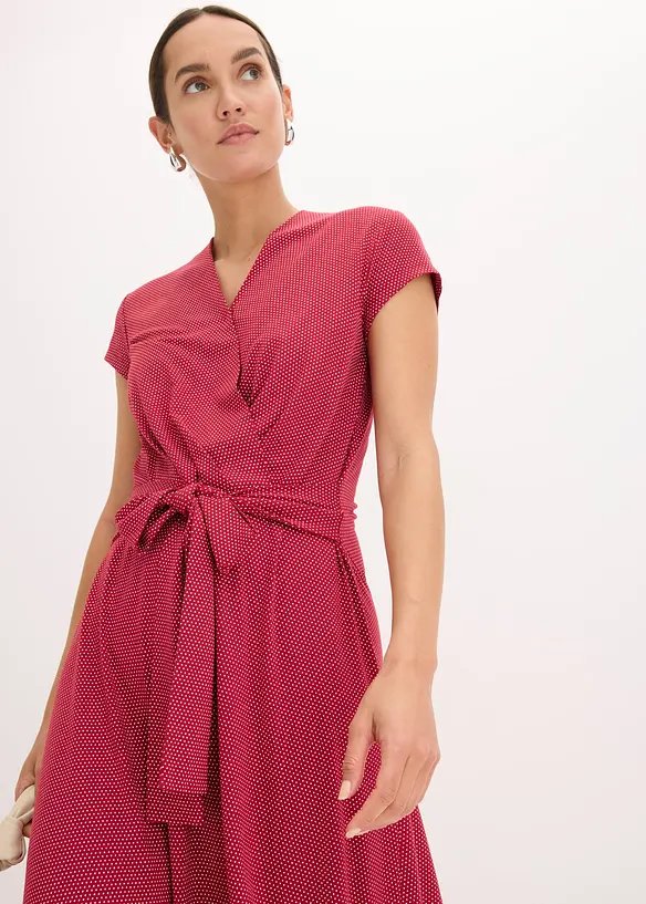 Midikleid aus Viksose-Mix, bonprix