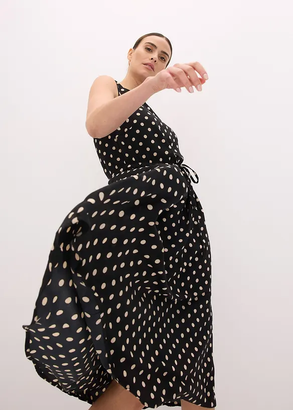 Midikleid mit Bindeband, bonprix