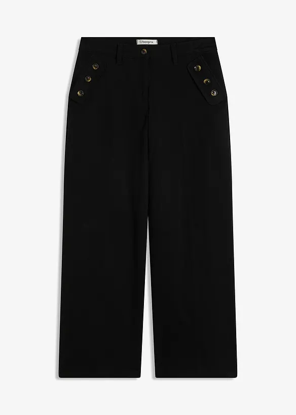 Pantalon à pont en twill, bonprix