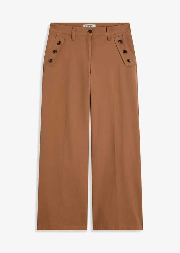 Pantalon à pont en twill, bonprix