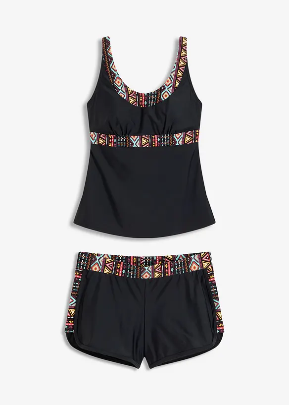 Tankini long avec shorty (ens. 2 pces), bonprix