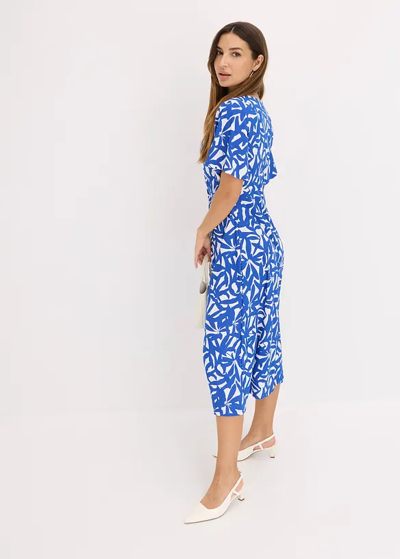 Robe en jersey à encolure froncée, bonprix