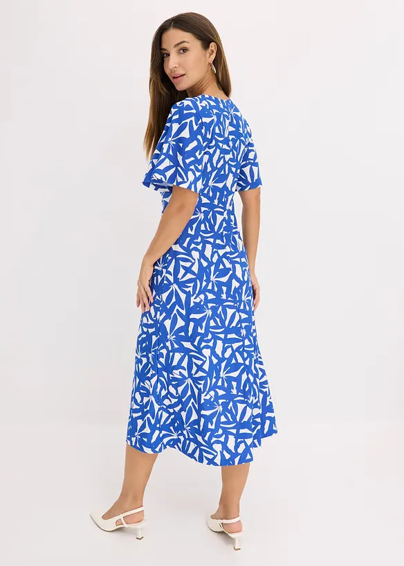 Robe en jersey à encolure froncée, bonprix