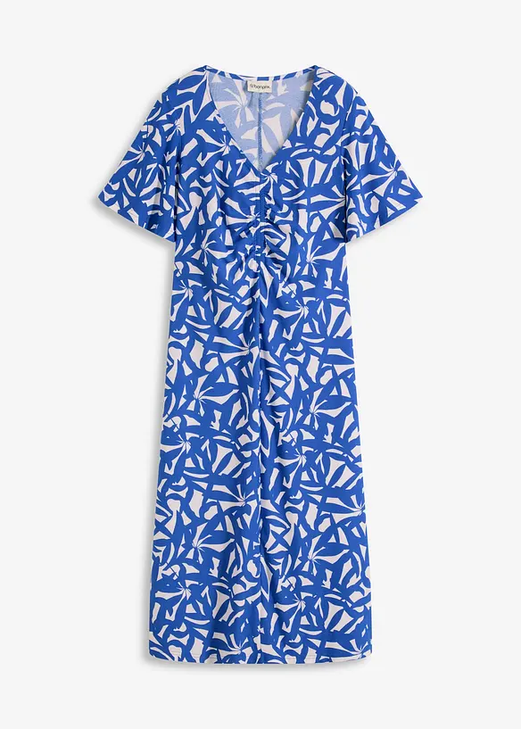 Robe en jersey à encolure froncée, bonprix