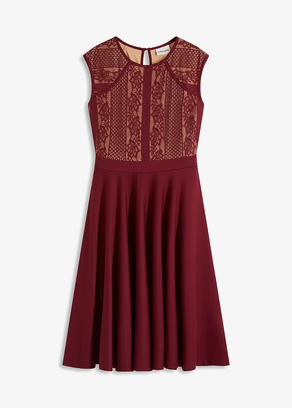 Midikleid mit Spitze, bonprix