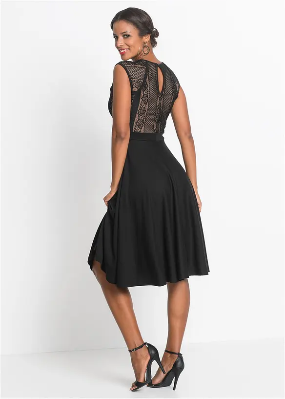 Midikleid mit Spitze, bonprix