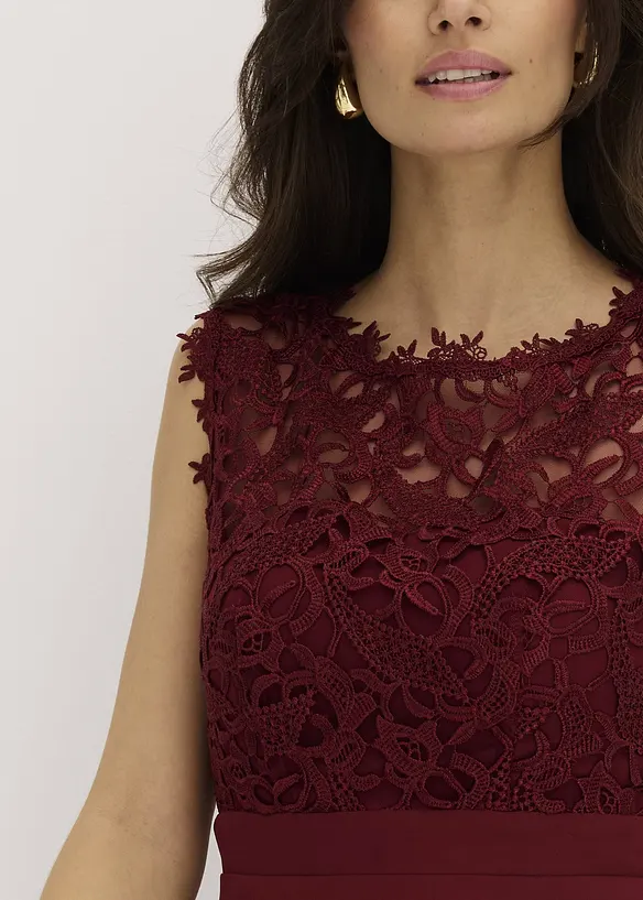Minikleid mit Spitze, bonprix