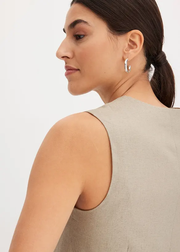 Gilet sans manches en viscose mélangée fluide, bonprix