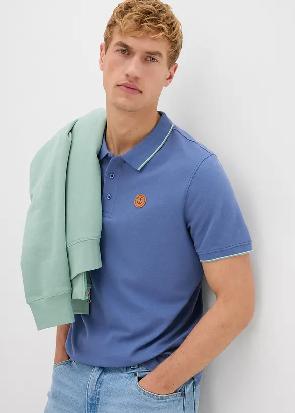 Polo en maille piqu&eacute;e 100% coton, bonprix