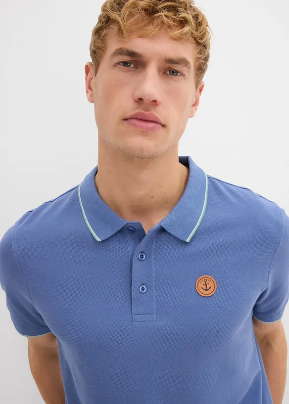 Polo en maille piqu&eacute;e 100% coton, bonprix