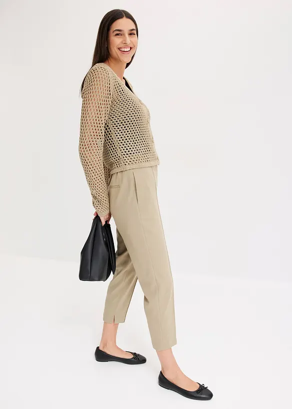 Gilet en maille ajourée, bonprix