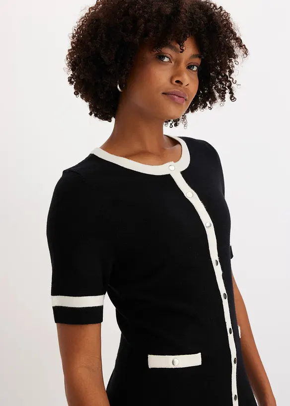 Robe en maille avec nœud, bonprix