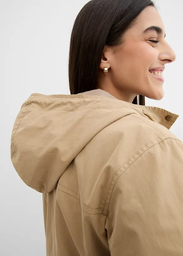 Veste mi-saison à capuche, bonprix