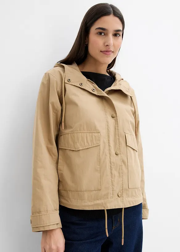 Veste mi-saison à capuche, bonprix